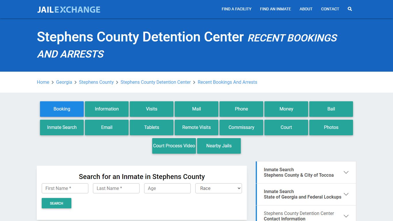 Stephens County Detention Center Recent Bookings And Arrests