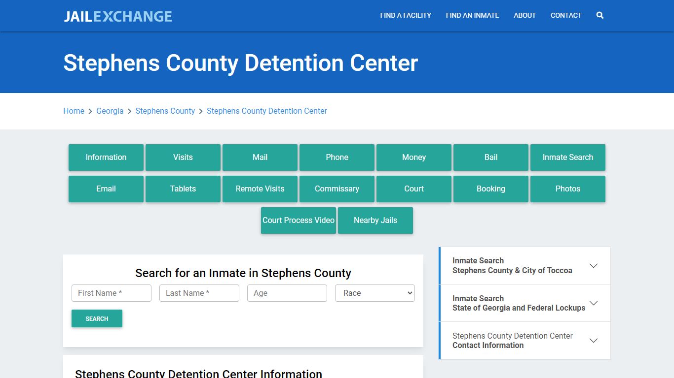 Stephens County Detention Center - Jail Exchange